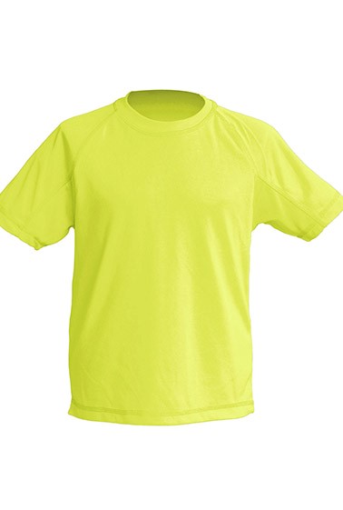 SPORT KID T-SHIRT - JHK giallo fluor SPORT KID T-SHIRT - JHK giallo fluor